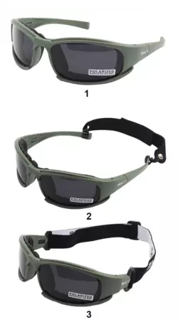 Захисні тактичні сонцезахисні окуляри Daisy X7 олива.4 змінні лінзи