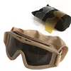 Тактичні окуляри захисна маска Solve із 3 змінними лінзами Койот