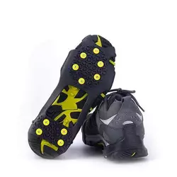 Протектори для взуття антиковзні, Льодоступи 10 шипів, кішки Жовті 1200101 розмір 47-48(XL)