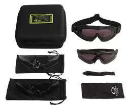 Захисні окуляри та маска 2 в 1 тактичні  Si Ballistic M Frame black