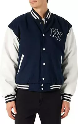 Куртка бомбер Mil-Tec NY Baseball - Navy/White 10370003 розмір 3ХL