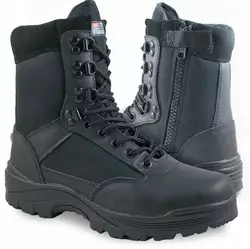 Черевики тактичні демісезонні Mil-Tec Side zip boots на блискавці чорні 12822102  розмір 46