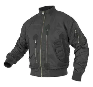 Куртка чоловіча демісезонна тактична Mil-tec AVIATOR розмір M чорна (10404602)
