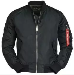 Тактична куртка Mil-Tec бомбер MA1 Summer black 10401502 М