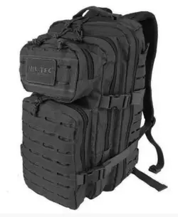 Тактичний рюкзак MIL-TEC ASSAULT SMALL LASER CUT 20 Л BLACK 14002602