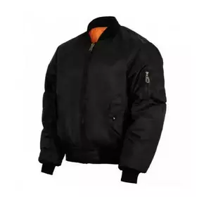 Тактична куртка Mil-tec MA1 Flight Jacket (Bomber) Black 10402002-XL