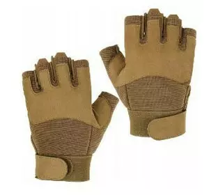 Рукавиці тактичні без пальців Mil-Tec Army Fingerless Gloves 12538519 Coyote розмір S
