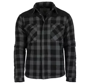 Куртка в стилі дроворуба (чорний сірий) 10370508 Mil-Tec Lumber Jacket розмір М