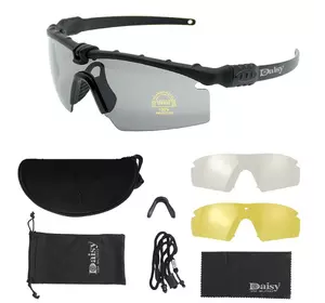 Тактичні захисні окуляри Daisy X11, окуляри, чорні, з поляризацією