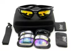 Захисні тактичні сонцезахисні окуляри DAISY С5, з поляризацією, 4 комплекти змінного скла.