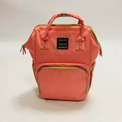 Сумка для мами з термовідділами,сумка-рюкзак на дитячий візок. Рожева