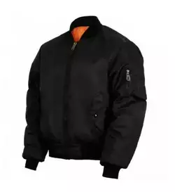 Тактична куртка Mil-tec MA1 Flight Jacket (Bomber) Black 10402002-3XL