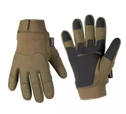 Рукавички армійські зимові тактичні з мембраною Mil-tec 12520801 Олива Army Gloves Winter Thinsulate-S