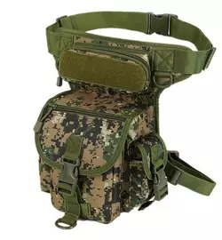 Тактична сумка на бедро, на ногу, чоловіча, армійська Темний піксель D3-0005-B2