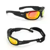 Захисні тактичні сонцезахисні окуляри з поляризацією Daisy C6 Black + 4 комплекти лінз