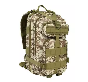 Тактичний похідний рюкзак на 25 л D3-GGL-108 Пісочний піксель