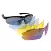 Захисні тактичні сонцезахисні окуляри з поляризацією Oakley black.спортивні 5 лінз