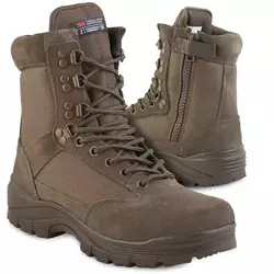 Черевики тактичні Mil-Tec з блискавкою Tactical side zip boot ykk  Brown  Brown 12822109