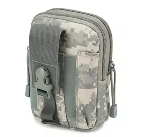 Тактична сумка на пояс, підсумок, органайзер Сірий піксель D3-PRM-4