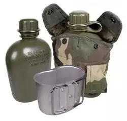 Армійська фляга з підстаканником та чохлом Mil-tec multicam 14506020