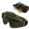 Тактичні окуляри захисна маска Solve із 3 змінними лінзами Оліва