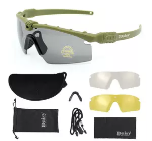 Тактичні захисні окуляри Daisy X11, окуляри, олива, з поляризацією
