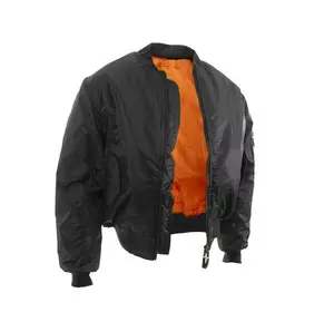 Тактична двостороння куртка бомбер Mil-Tec ma1 Black 10403002 розмір L