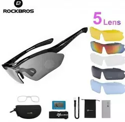 Захисні тактичні сонцезахисні окуляри з поляризацією .5 комплектів лінз RockBros