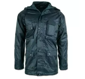 Куртка парка тактична з капюшоном Mil-Tec Dubon Dark Navy Blue 10150003-S