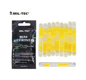 Хімічний світильник Mil-Tec 14931515 Lightstick жовтий 10 шт