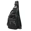 Сумка-рюкзак тактична однолямкова Темний камуфляж ZE0144 Laser