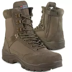 Черевики тактичні демісезонні Mil-Tec Side zip boots на блискавці Коричневі 12822109 розмір 48