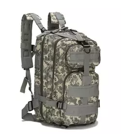 Тактичний похідний рюкзак на 25 л D3-GGL-106 Сірий піксель