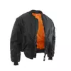 Тактична двостороння куртка бомбер Mil-Tec ma1 Black 10403002 розмір M