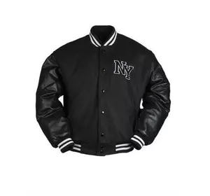 Куртка бейсбольна NY чорна Mil-Tec 10370000 розмір L