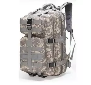 Тактичний похідний рюкзак на 35 л D3-GGL-206 Сірий піксель