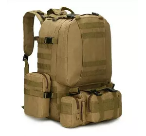 Тактичний похідний рюкзак на 56 л D3-GGL-402 Койот