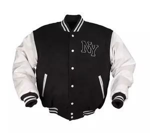 Куртка бомбер Mil-Tec NY Baseball - Black/White 10370002 розмір L